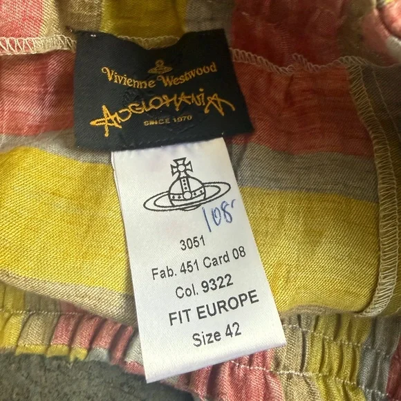 Vivienne Westwood 2012 1/1 Sample Anglomania Linen Sample Combination Shorts - Picture 8 of 12